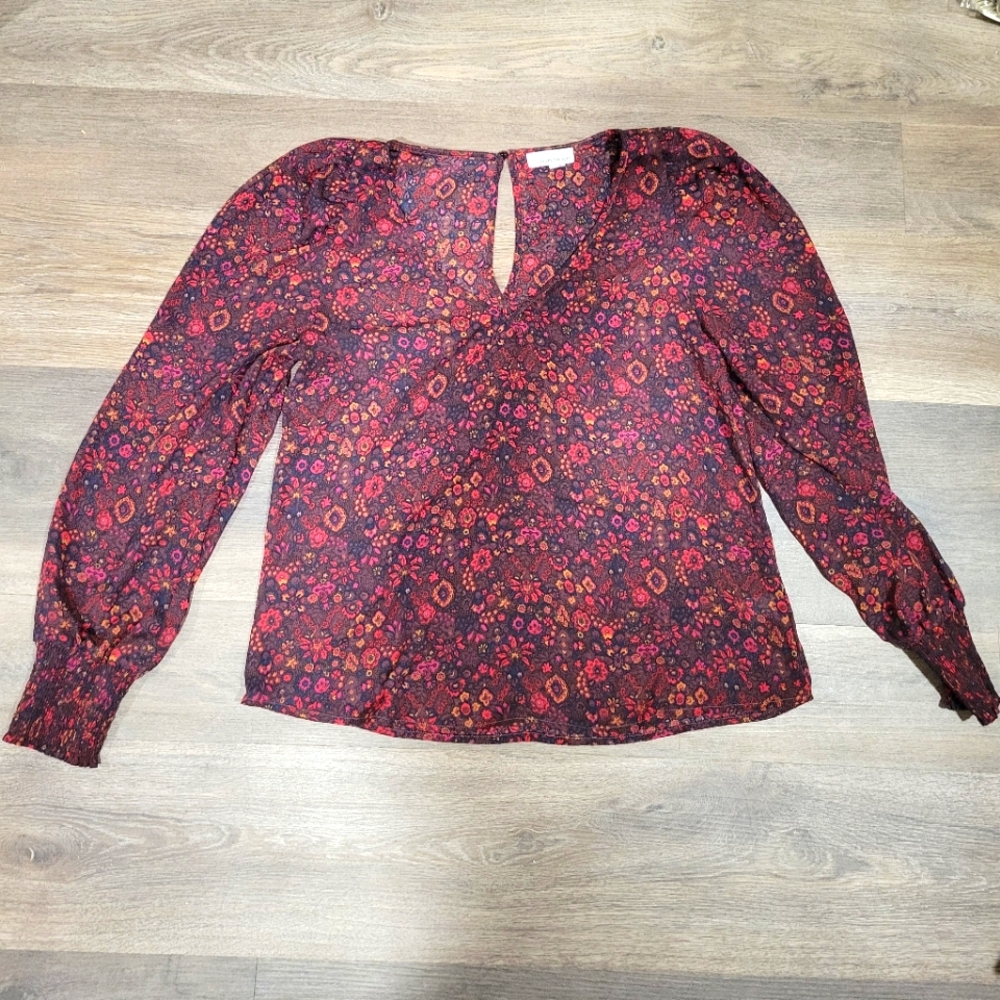 Allison Joy Evereve Long Sleeve Blouse M